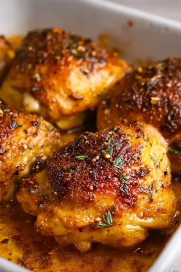 Easy Baked Chicken Thighs