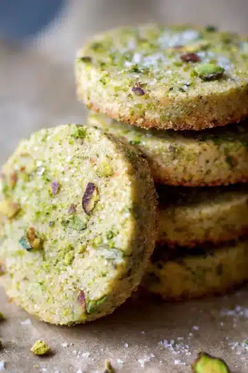 Pistachio Shortbread Cookies