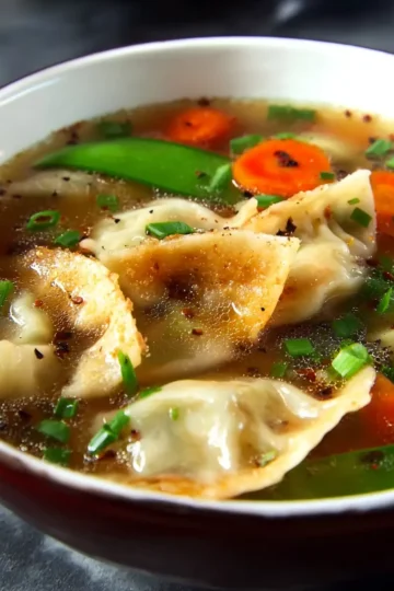 Quick Pot Sticker Soup