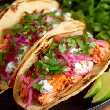 Air Fryer Salmon Tacos