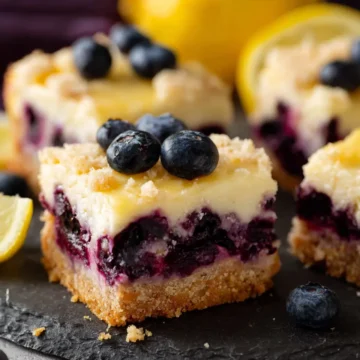 Blueberry Lemon Cheesecake Bars
