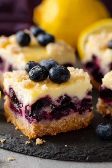 Blueberry Lemon Cheesecake Bars