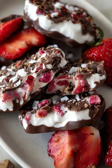 Viral Chocolate Strawberry Yogurt Clusters