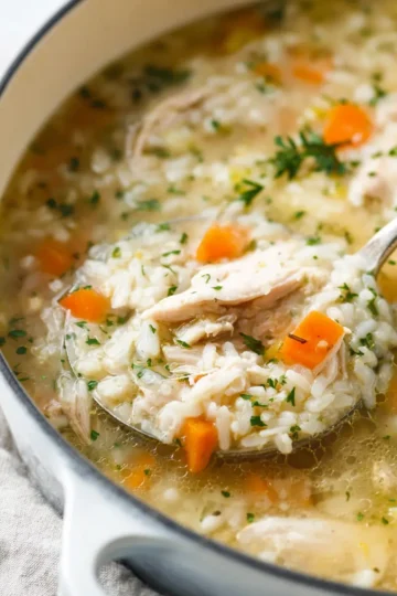 Easy Chicken and Rice Soup