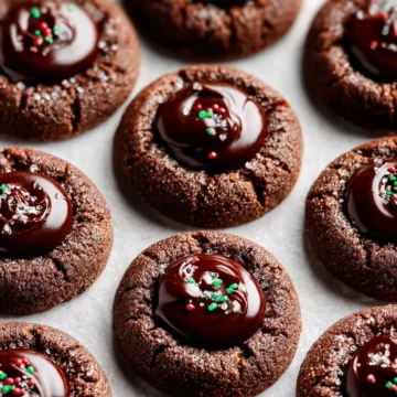 Chocolate Thumbprint Cookies