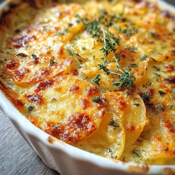 Green Chile Potato Au Gratin
