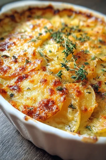 Green Chile Potato Au Gratin