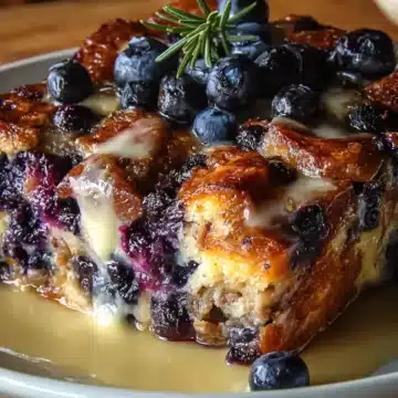 Blueberry Sausage Pancake Bake