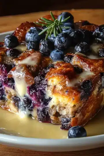 Blueberry Sausage Pancake Bake