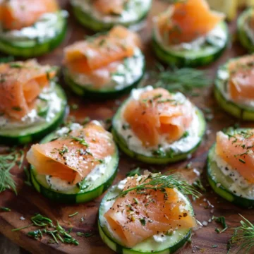 Cucumber Smoked Salmon Bites