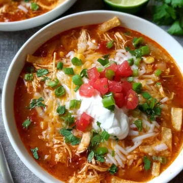 Chicken Enchilada Slow Cooker Soup