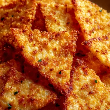 Crispy Cottage Cheese Parmesan Chips