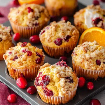 Cranberry Orange Muffins with Greek Yogurt