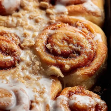 Homemade Peach Cobbler Cinnamon Rolls