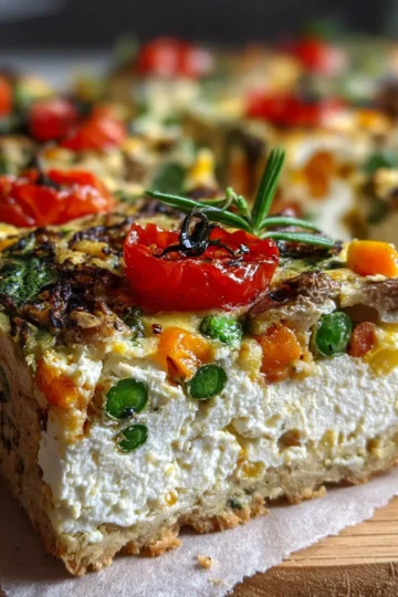 Protein‑Packed Veg & Cottage Cheese Slice