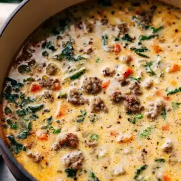 Creamy Parmesan Italian Sausage Soup
