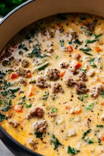 Creamy Parmesan Italian Sausage Soup