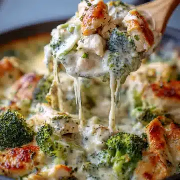 Keto Chicken Alfredo with Broccoli Bake