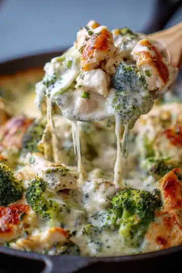 Keto Chicken Alfredo with Broccoli Bake