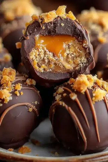 Butterfinger Chocolate Caramel Crunch Truffles