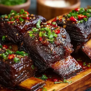 Caramelized Slow Roast Asian Beef Short Ribs