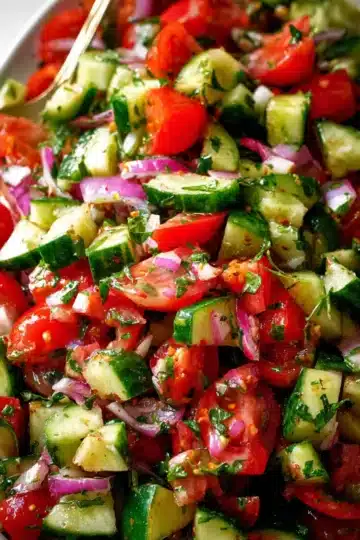 Mediterranean Cucumber Tomato Salad