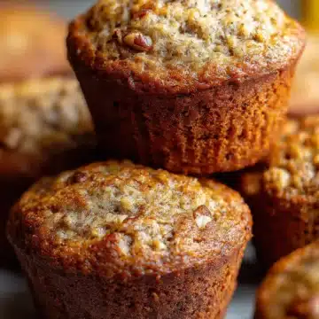 Healthy Banana Nut Muffins