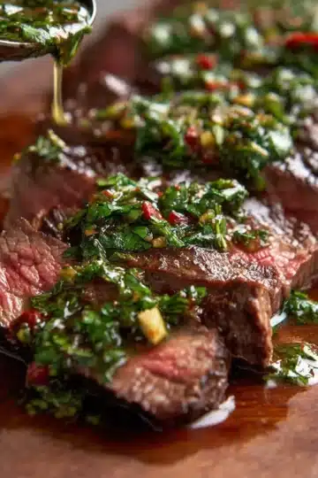 Skirt Steak with Chimichurri Sauce