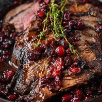 Cranberry Balsamic Roast Beef