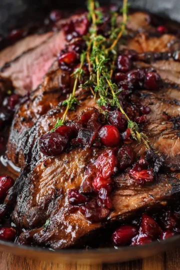 Cranberry Balsamic Roast Beef