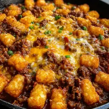 Tater Tot Sloppy Joe Skillet