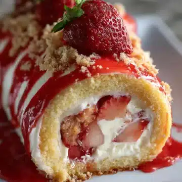 Strawberry Shortcake Cheesecake Rolls