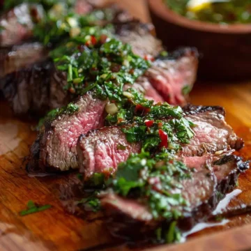 Skirt Steak with Chimichurri Sauce