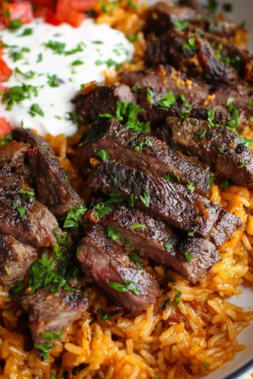 Steak & Queso Rice