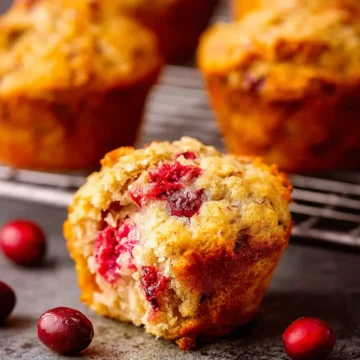 Orange Cranberry Oatmeal Muffins