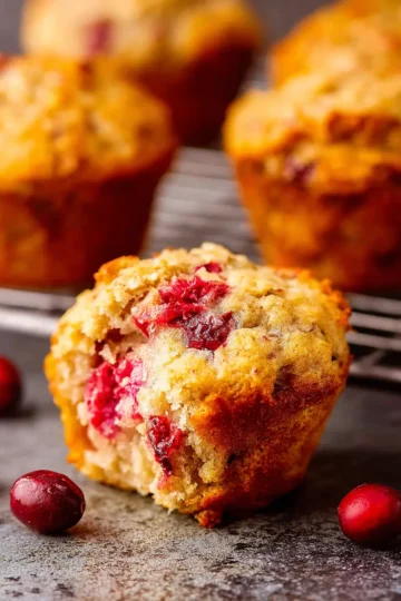 Orange Cranberry Oatmeal Muffins