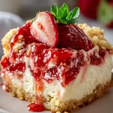 Strawberry Cheesecake Dump Cake