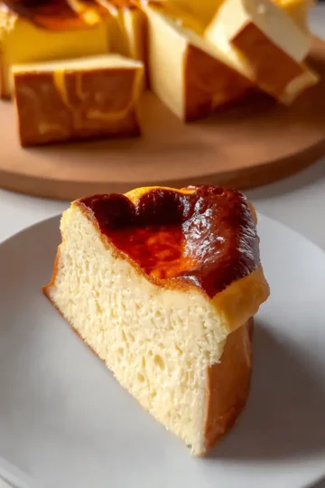 Loaf Pan Basque Cheesecake
