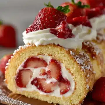 Strawberry Shortcake Cheesecake Rolls