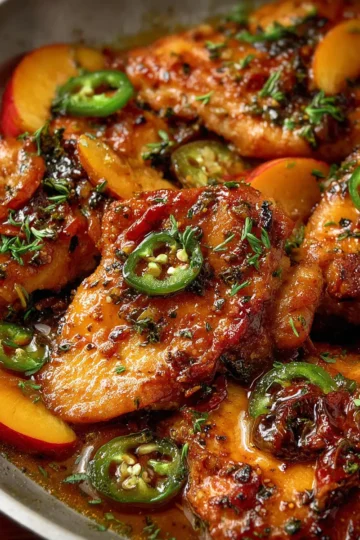 Jalapeno Peach Chicken