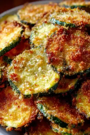 Keto Zucchini Chips with Parmesan