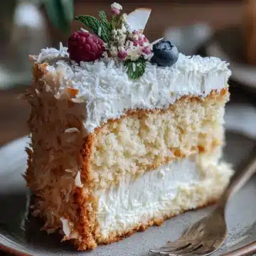 Coconut Ricotta Cream Cake