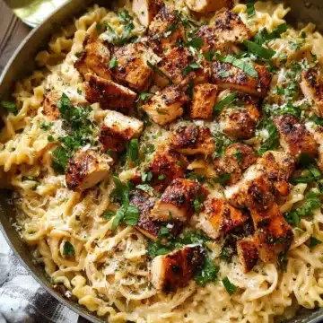 Garlic Parmesan Pasta with Chicken