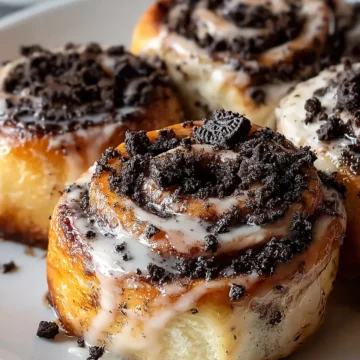Oreo-Stuffed Cinnamon Rolls
