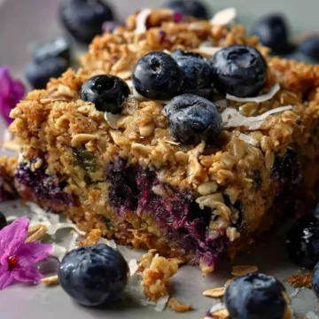 Blueberry Oatmeal Breakfast Bars