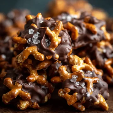 No-Bake Peanut Butter Pretzel Clusters