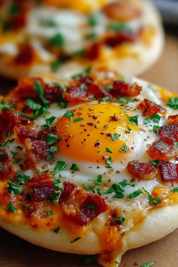 English Muffin Breakfast Pizza