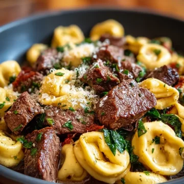 The Best One-Pan Steak Bite Tortellini Recipe