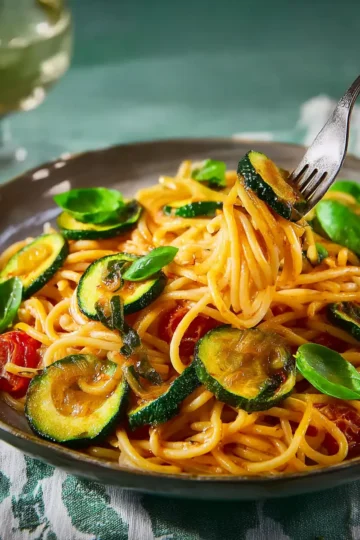 Spaghetti alla Nerano (Spaghetti With Fried Zucchini)