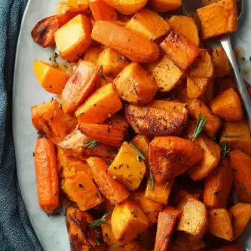 Roasted Sweet Potatoes and Carrots